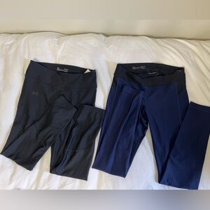 Under armor bundle tights medium black & blue